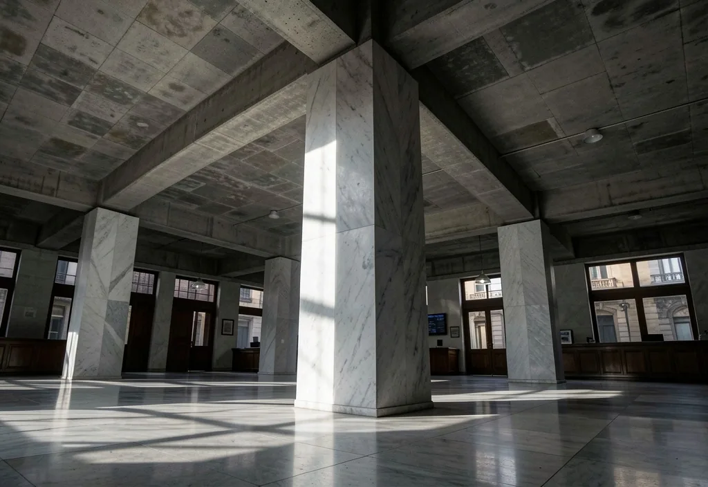 Sombras y arquitectura bancaria tradicional